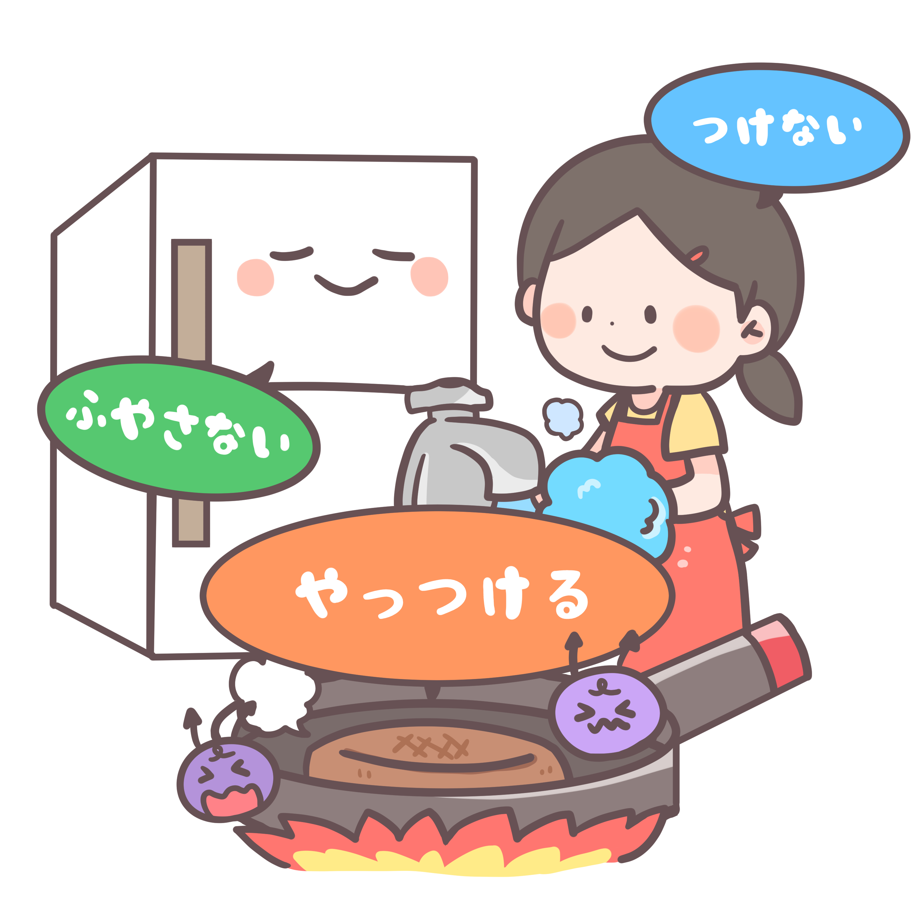 原因菌をつけない・増やさない・やっつける
