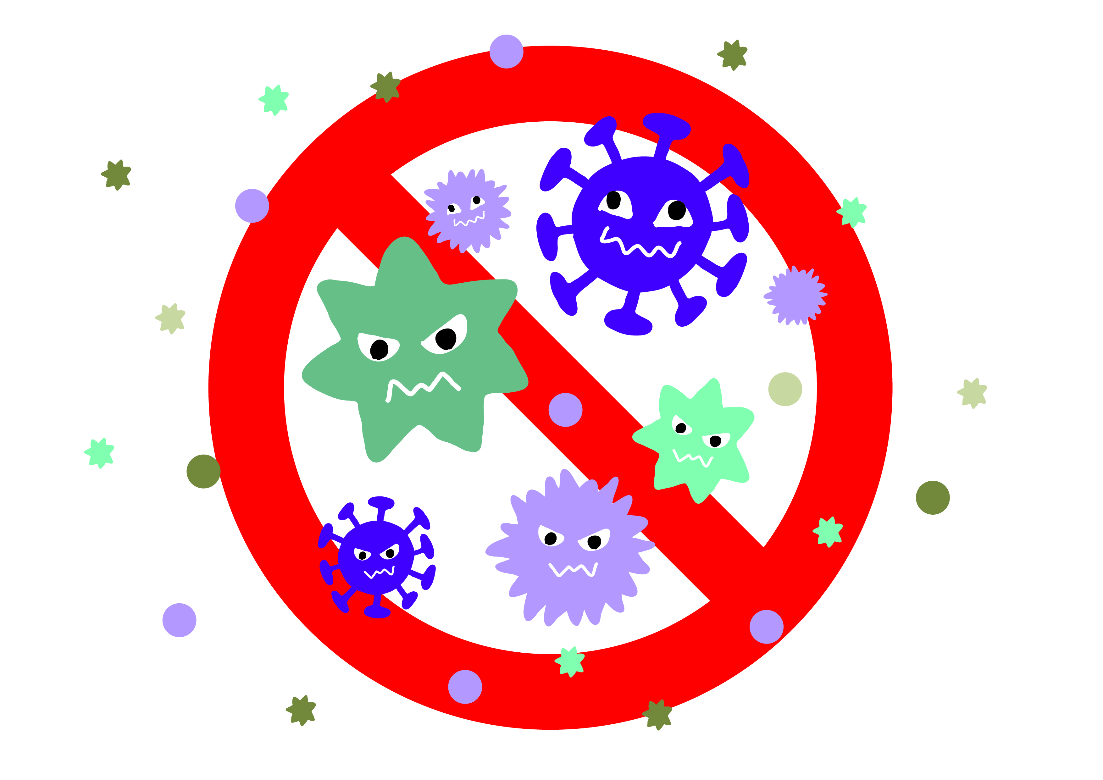 食中毒の主な原因物質には、「細菌」「ウイルス」「寄生虫」「自然毒」などがあります。