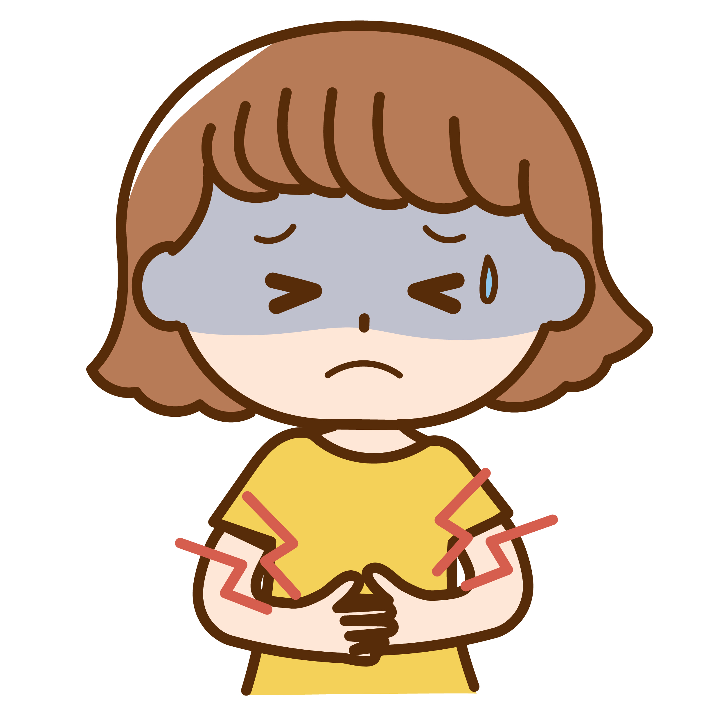 アニサキスに感染すると食後数時間後～十数時間後に、みぞおちの激しい痛み、悪心、嘔吐を生じる